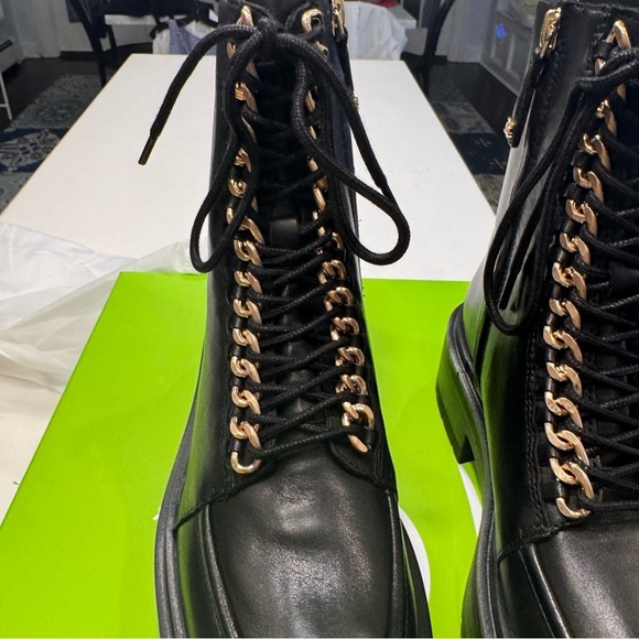 NEW! Sam Edelman Lovrin Women’s Black Leather Combat Boots Size 6 - Picture 11 of 13